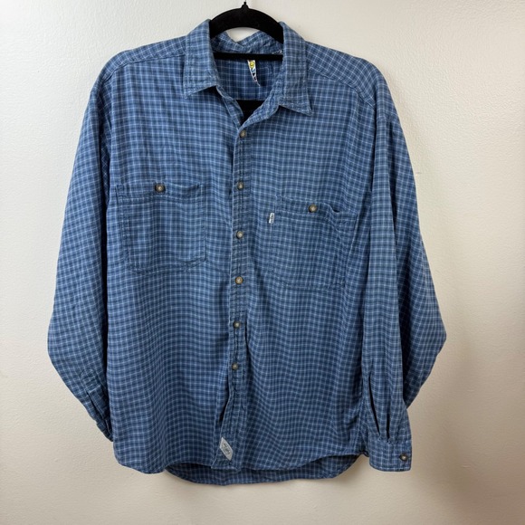 Vtg Upcycled Levi's Flannel by SOJARA – Bruce Springsteen Patch, Plaid, Sz XL - Picture 7 of 14